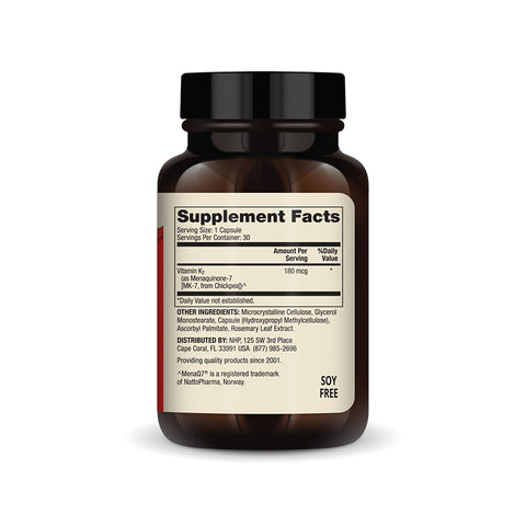 Vitamin K2 (MK-7) - 30 kapsler