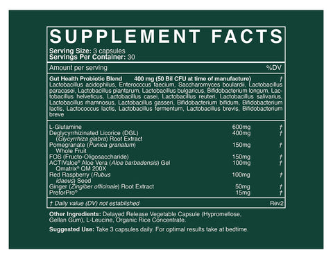 Probiotic - Probiotika, prebiotika, urter og aminosyrer - 90 kapsler