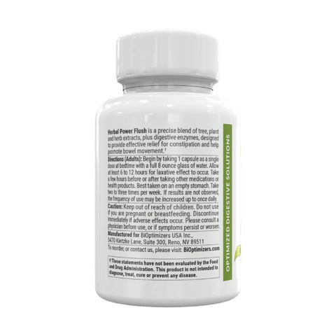 Herbal Power Flush (90 kapsler) - Effektiv og naturlig løsning for forstoppelse