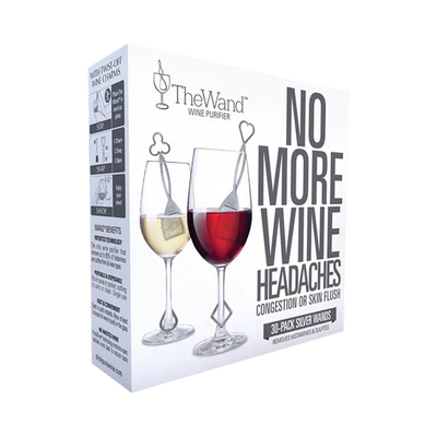 The Wand - 30-Pack Silver - Fjern histaminer og sulfitter fra vin