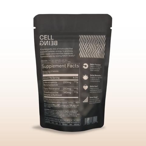 Cell Being - NMN + Trans-Resveratrol + TMG - 30 porsjoner