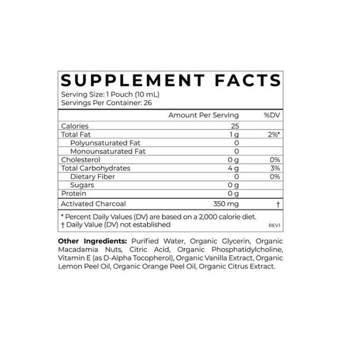 Activated Charcoal - Aktivert kull - 26 porsjoner