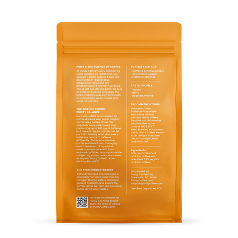 Balance - 1/3 koffein - Hele bønner - 340g - Økologisk - Medium Roast