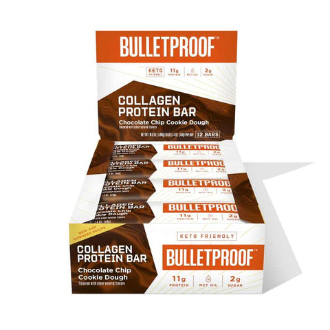 Chocolate Chip Cookie Dough Collagen Bar (12 barer)