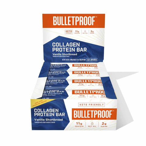 Vanilla Shortbread Collagen Bar (12 barer)