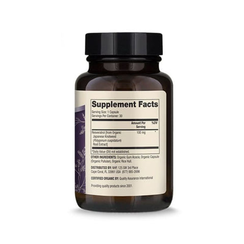 Organic Resveratrol - 30 kapsler
