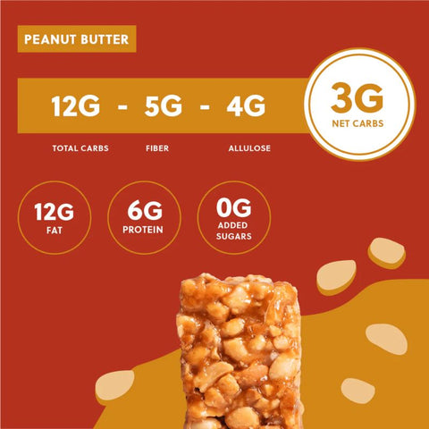 Peanut Butter - Keto Bar - 8 Barer