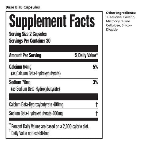 BHB (Beta-hydroxybutyrate) - 60 kapsler