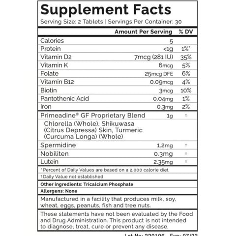 Premium Spermidine - Glutenfri og Soyafri - 60 kapsler