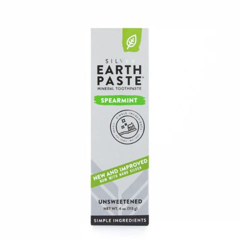 Earthpaste with Silver / Unsweetened Spearmint - Naturlig tannkrem