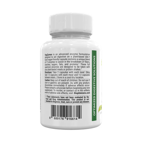 VegZymes enzymer - 120 kapsler