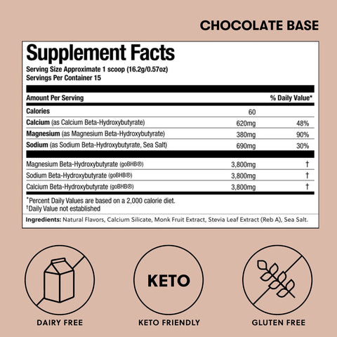 BHB Ketoner Drink Mix - Chocolate