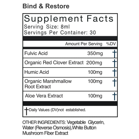 Bind & Restore – næringsinnhold