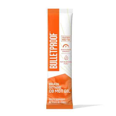 Brain Octane C8 MCT olje - 15 poser (15ml hver) - Travel Pack