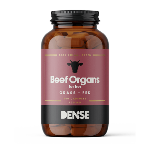 Beef Organs for Her - Gressforet organtilskudd - 180 kapsler