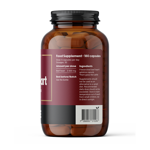 Beef Heart - 180 kapsler