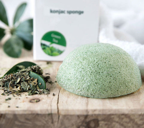 Konjac ansiktssvamp grønn te – detalj
