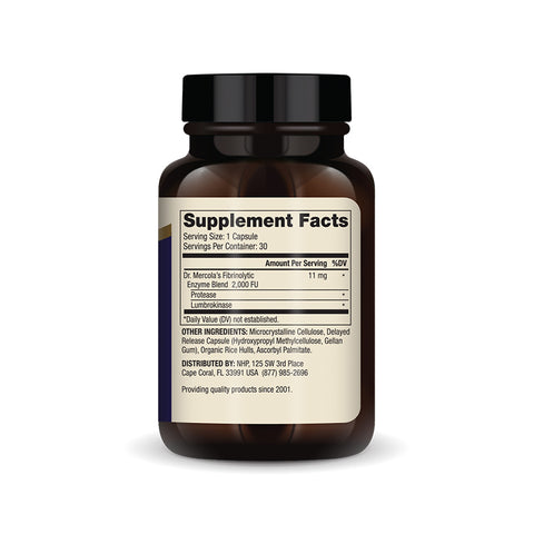 Lumbrokinase enzymer - 30 kapsler
