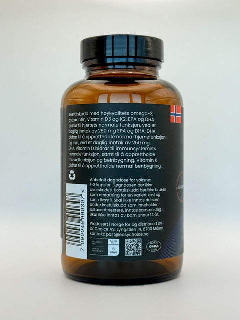Easy Choice Omega 3 Premium + Astaxantin – bakside