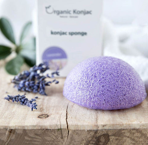 Konjac ansiktssvamp lavendel – detalj