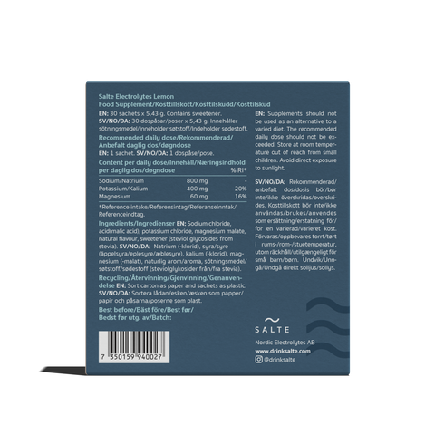 Elektrolytter Sitron | 30 poser