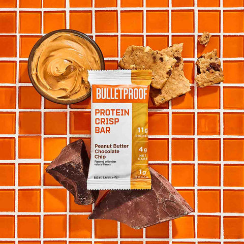 Protein Crisp Bar - Peanut Butter Chocolate Chip - Proteinbar - 12 barer