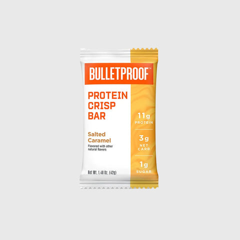 Bulletproof Salted Caramel Protein Crisp Bar, 12-pack