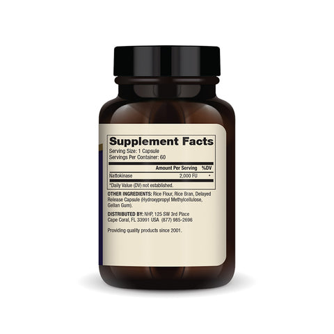 Nattokinase - Proteolytiske enzymer - 60 kapsler