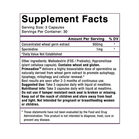 Premium Spermidine - 90 kapsler