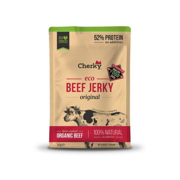 Cherky - Beef Jerky - Classic - Økologisk & Gressforet - 30g