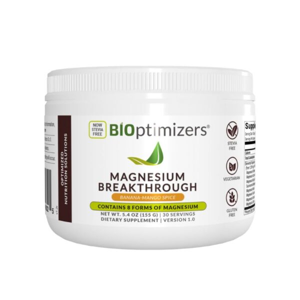 BiOptimizers - Magnesium Breakthrough Drink Mix - Banana Mango Spice - 155g