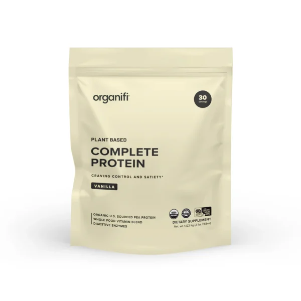 Organifi - Complete Vanilla Protein -  Planteprotein - Vaniljesmak - 1170g