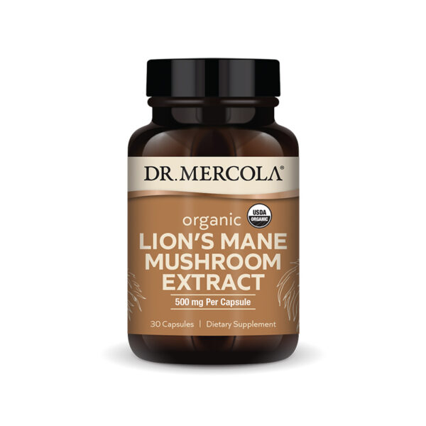 Dr. Mercola - Organic Lion's Mane Mushroom Extract - 30 kapsler