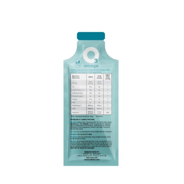 O3Omega - Vanilla Fudge - Omega3 + MCT Smoothie - 14 poser - Image 3