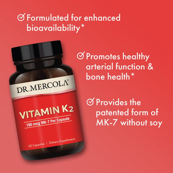 Dr. Mercola - Vitamin K2 (MK-7) - 30 kapsler - Image 4