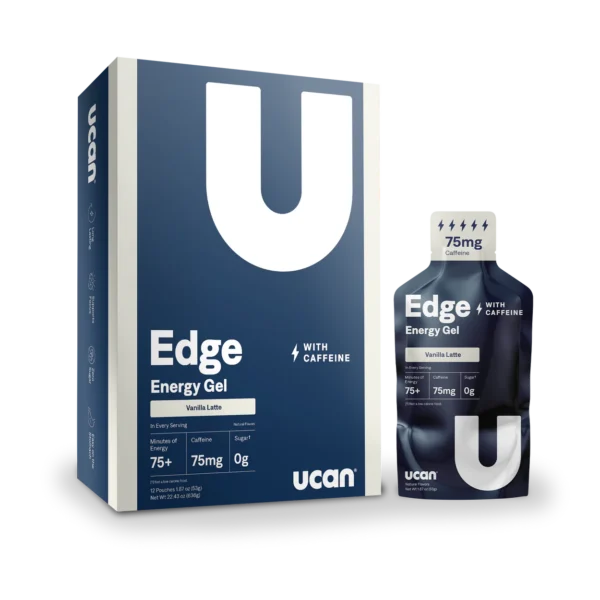 UCAN - Edge Energy Gel - Vanilla Latte + Caffeine - 12 pack