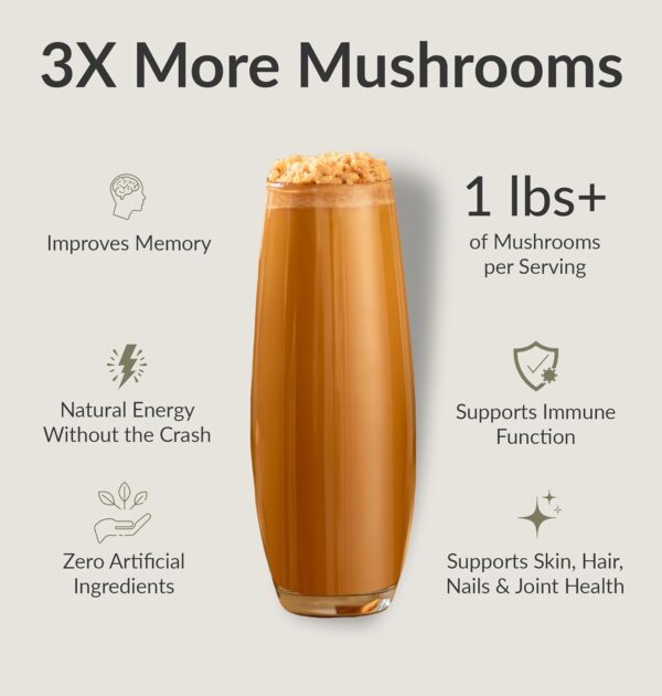 BIOptimizers Mushroom Breakthrough - Salted Caramel - 15 porsjoner - Image 6