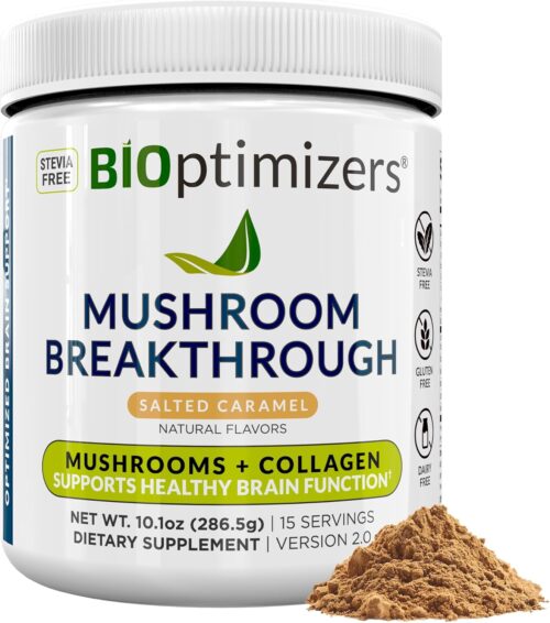 BIOptimizers Mushroom Breakthrough - Salted Caramel - 15 porsjoner
