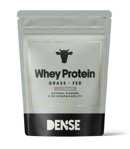 DENSE - Whey Protein - Chocolate - Proteinpulver fra gressforet storfe - 500g