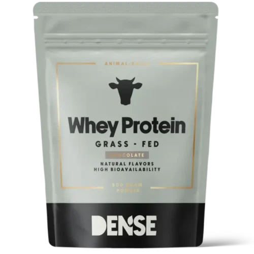 DENSE - Whey Protein - Chocolate - Proteinpulver fra gressforet storfe - 500g