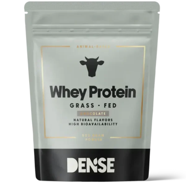DENSE - Whey Protein - Chocolate - Proteinpulver fra gressforet storfe - 500g