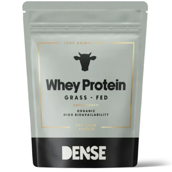 DENSE - Whey Protein - Uten smak - Proteinpulver fra gressforet storfe - 500g