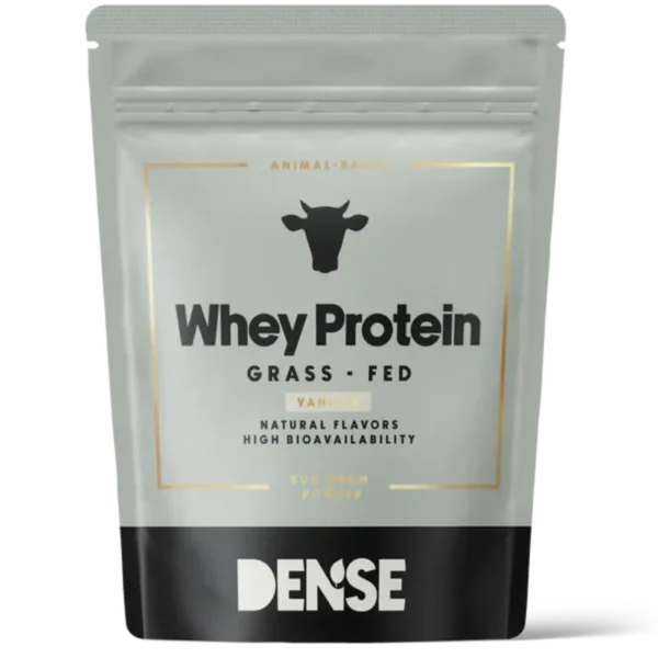 DENSE - Whey Protein - Vanilla - Proteinpulver fra gressforet storfe - 500g